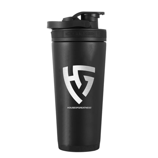 Ice Shaker 26oz: Black HOG Engraved